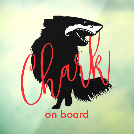 Chihuahua + Shark = Chark - Chark an Bord Fensteraufkleber
