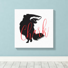 Chihuahua + Shark = Chark Leinwanddruck