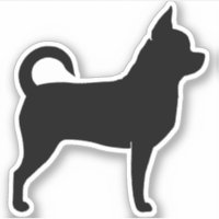 Chihuahua Silhouette Niedlich Dog Chi Vinyl Sticke