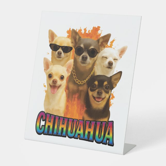 Chihuahua  sockelschild (Vorderseite)