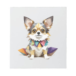 Chihuahua spielerisch Adorable Fun Animal Colorful Notizblock