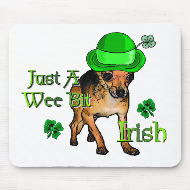 Chihuahua St Patrick's Day Mousepad (Vorne)