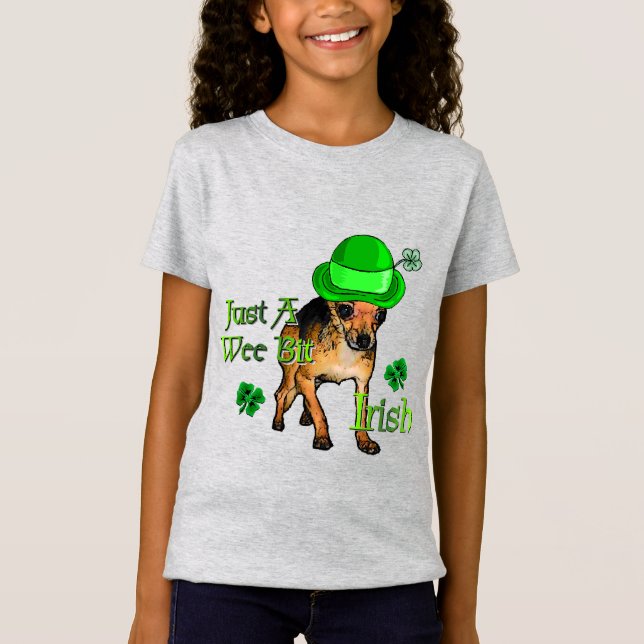 Chihuahua St Patrick's Day T-Shirt (Vorderseite)