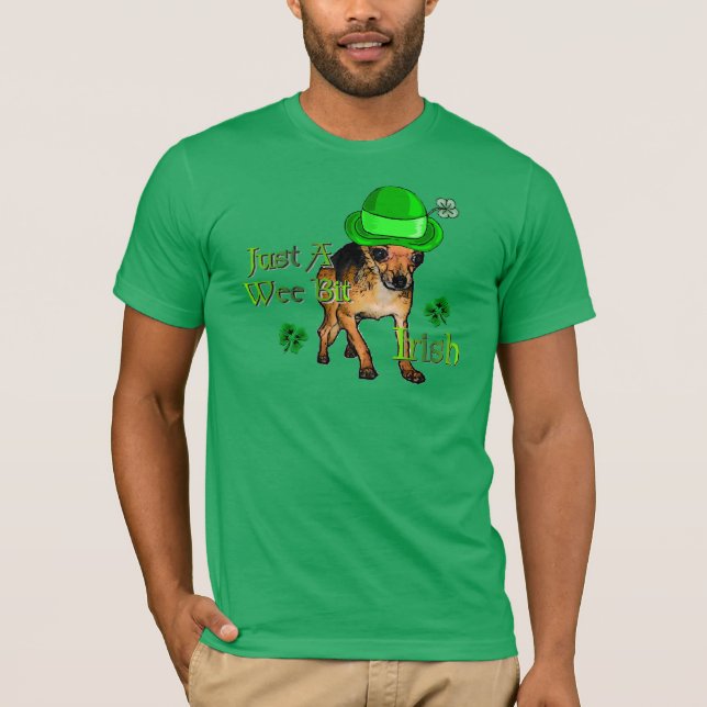 Chihuahua St Patrick's Day T-Shirt (Vorderseite)