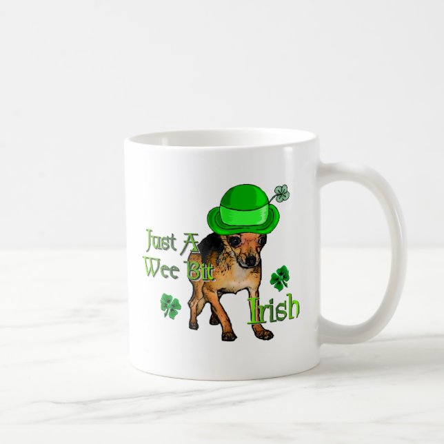 Chihuahua St Patrick's Day Tasse (Rechts)