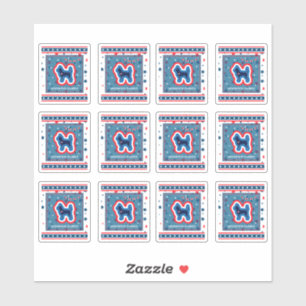 Chihuahua Stars rot weiß und blau 4. Juli Aufkleber