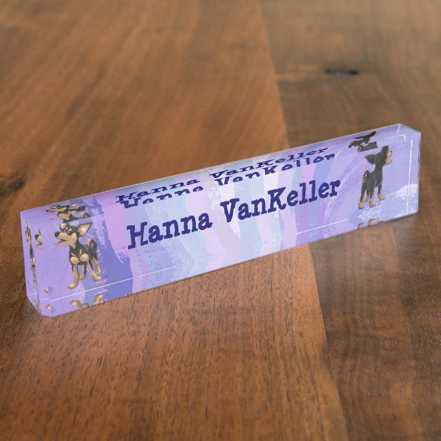 Chihuahua Stationery Namensplakette (Seite)