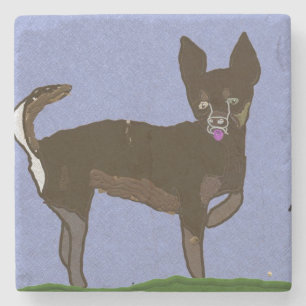 Chihuahua Steinuntersetzer