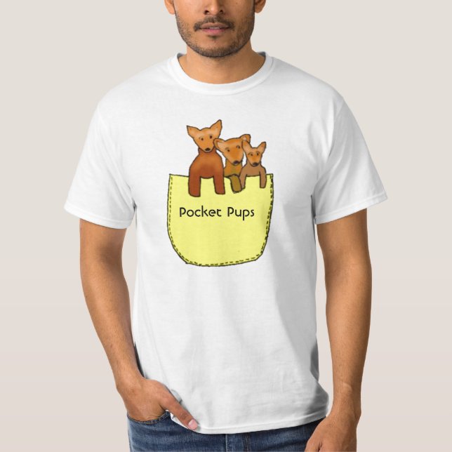 Chihuahua, Taschen-Welpen T-Shirt (Vorderseite)
