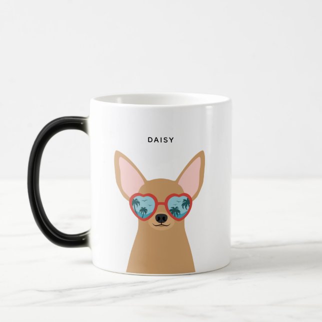 Chihuahua-Tasse Verwandlungstasse (Links)