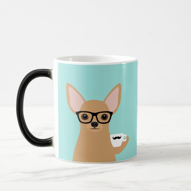 Chihuahua-Tasse Verwandlungstasse (Links)