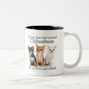 Chihuahua-Tasse Zweifarbige Tasse