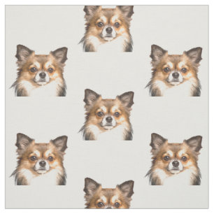 Chihuahua-Tier-Porträt Stoff