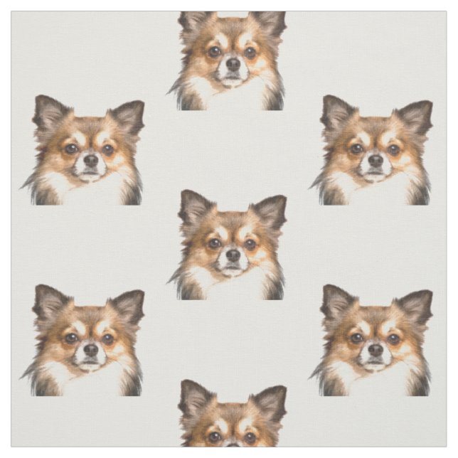Chihuahua-Tier-Porträt Stoff (Muster)