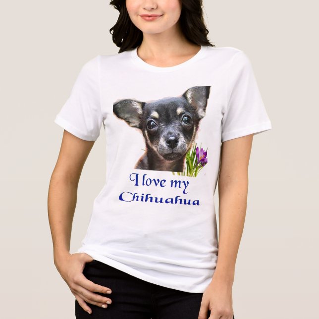 Chihuahua Tri-Blend Shirt (Vorderseite)
