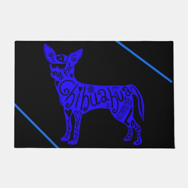 "CHIHUAHUA" TÜR MAT! TÜR FUßMATTE (Vorderseite)