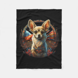 Chihuahua Ukraine Frieden Und Liebe Flagge Hilfe H Fleecedecke