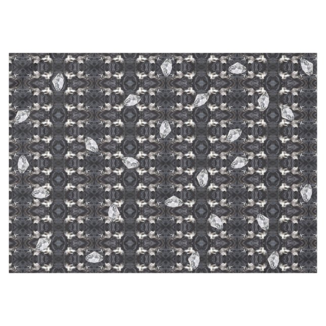Chihuahua und Diamanten Tischdecke (Vorderseite (Horizontal))
