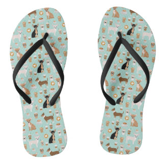Chihuahua und Kaffee-Schuhe Flip Flops