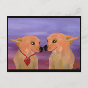 Chihuahua Valentine Liebe Feiertagspostkarte