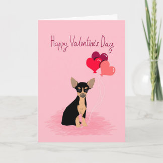 Chihuahua Valentines Liebe Card - niedlicher Hund Feiertagskarte