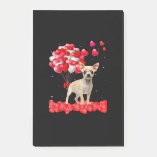 Chihuahua Valentinstag aus Herzenliebhaber Post-it Klebezettel