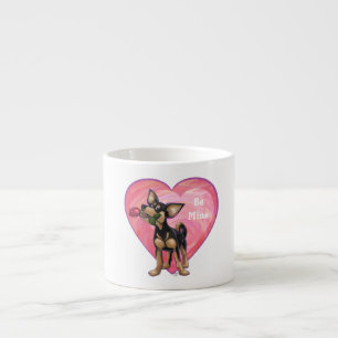 Chihuahua-Valentinstag Espressotasse