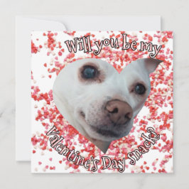 Chihuahua Valentinstag Ferienkarte Feiertagskarte