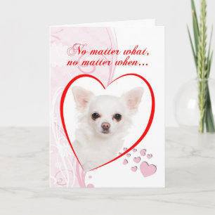 Chihuahua-Valentinstag-Karte Feiertagskarte