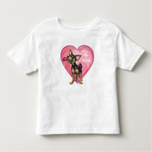 Chihuahua-Valentinstag Kleinkind T-shirt