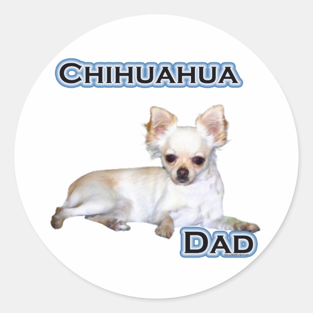 Chihuahua Vater 4 - Aufkleber (Vorderseite)