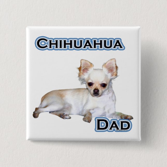 Chihuahua Vater 4 - Schaltfläche Button (Vorderseite)