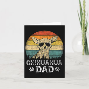Chihuahua Vater Hund liebt Vatertag T-Shirt Karte