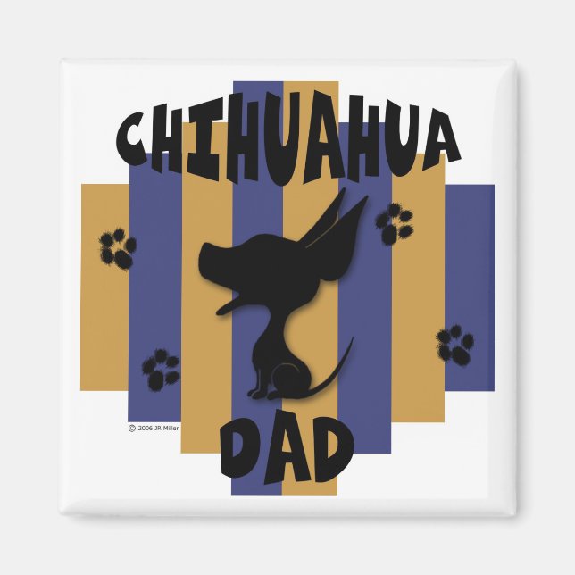 Chihuahua Vater Magnet (Vorne)