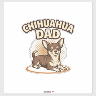 Chihuahua-Vater Vintage Gravur Hunde Liebhaber Des Aufkleber