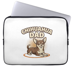 Chihuahua-Vater Vintage Gravur Hunde Liebhaber Des Laptopschutzhülle