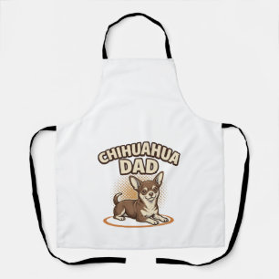 Chihuahua-Vater Vintage Gravur Hunde Liebhaber Des Schürze