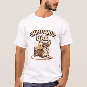Chihuahua-Vater Vintage-Gravur Hunde-Liebhaber-Des T-Shirt