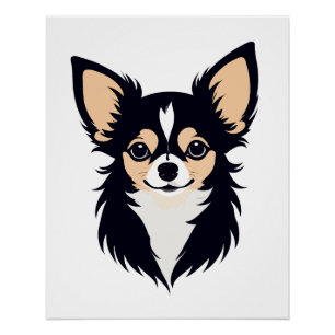 Chihuahua Vector Art Animal Modern Urban Graphic Poster