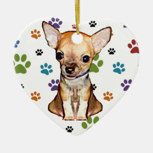 Chihuahua-Verzierung Keramik Ornament