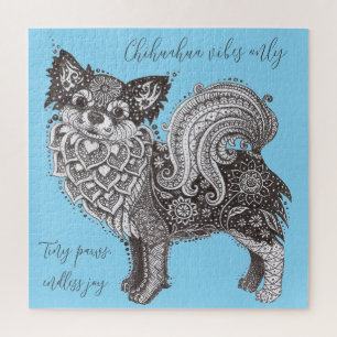 Chihuahua-Vibes-Puzzle mit Geschenkbox Puzzle