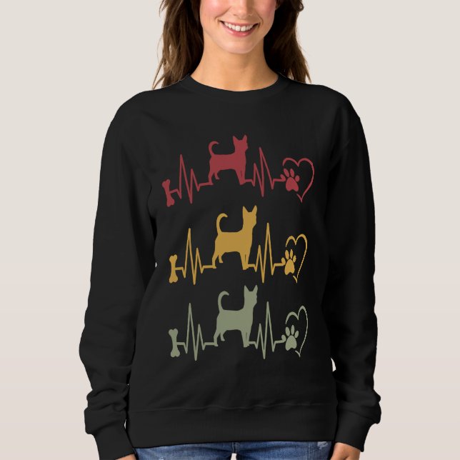 Chihuahua Vintage  3 Sweatshirt (Vorderseite)