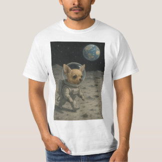 Chihuahua Walking on the Moon T-Shirt