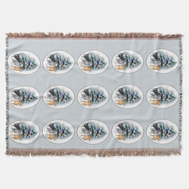 Chihuahua Weihnachten Decke (Vorderseite)