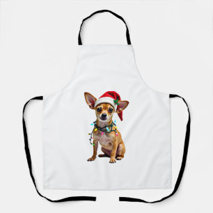 Chihuahua Weihnachten Santa hässlicher Pullover Hu Schürze