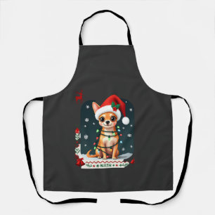 Chihuahua Weihnachten Santa hässlicher Pullover Hu Schürze