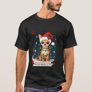Chihuahua Weihnachten Santa hässlicher Sweater Hun T-Shirt