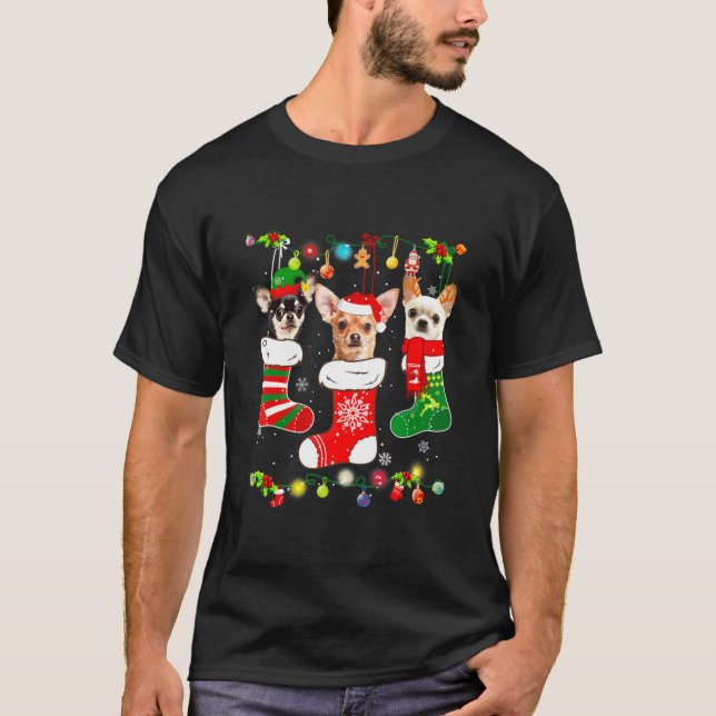Chihuahua Weihnachten T-Shirt (Vorderseite)