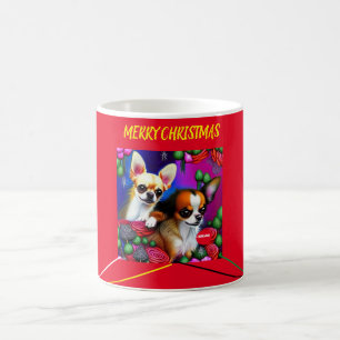 CHIHUAHUA Weihnachten Zwei Tone Tasse. Tasse
