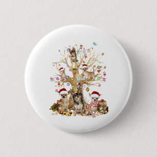 Chihuahua Weihnachtsbaumliebhaber Button